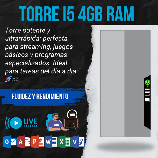 [T-04] Torre i5 4GB RAM